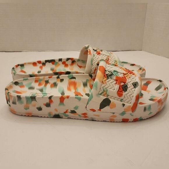 HUNTER BLOOM Algae slides flip flops size 8 new!!! - Picture 7 of 10